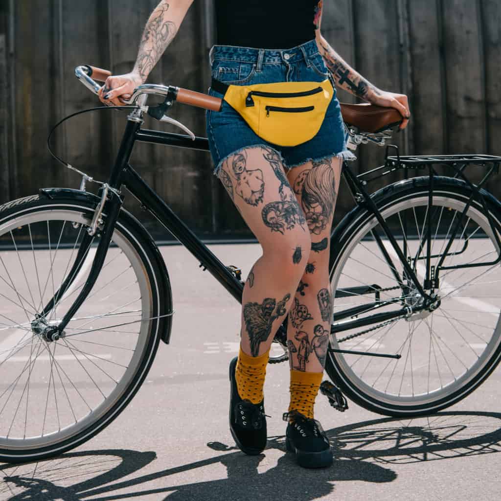 Bold Black and Gray Leg Tattoos featuring a Mix of Portraits and Figures | selftattoo.com