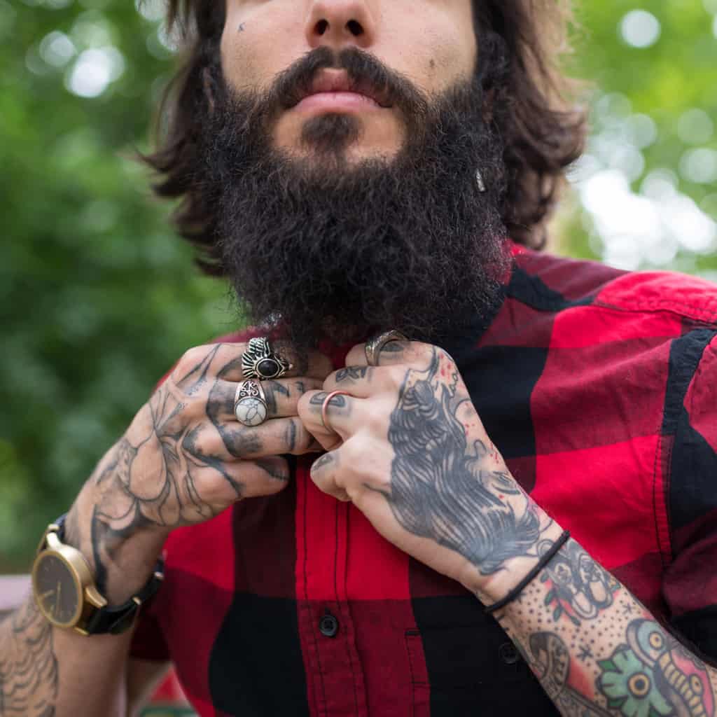 Mix of Detailed Black Linework and Colorful American Traditional Style Hand and Forearm Tattoos | selftattoo.com