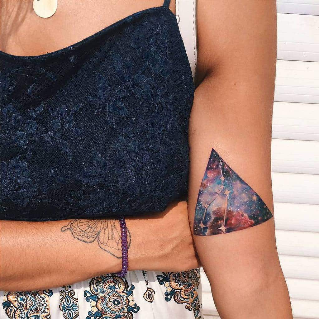 Astrology Triangle Tattoo | selftattoo.com