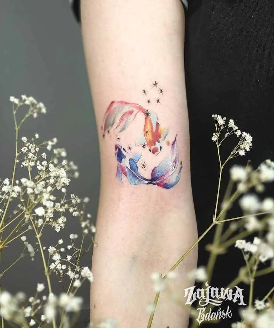 Watercolor Fish Tattoo